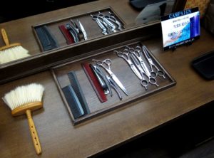 Japanese barber shop tools